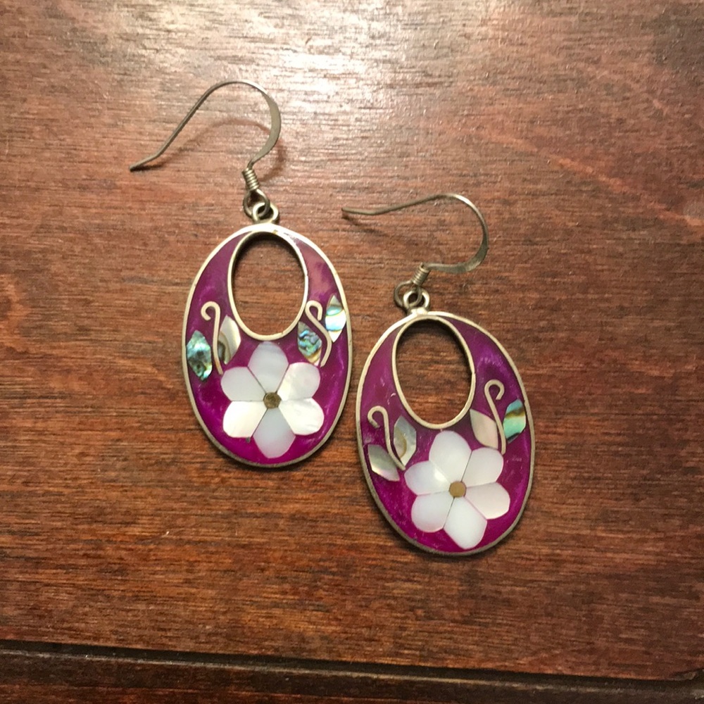 Flower earrings